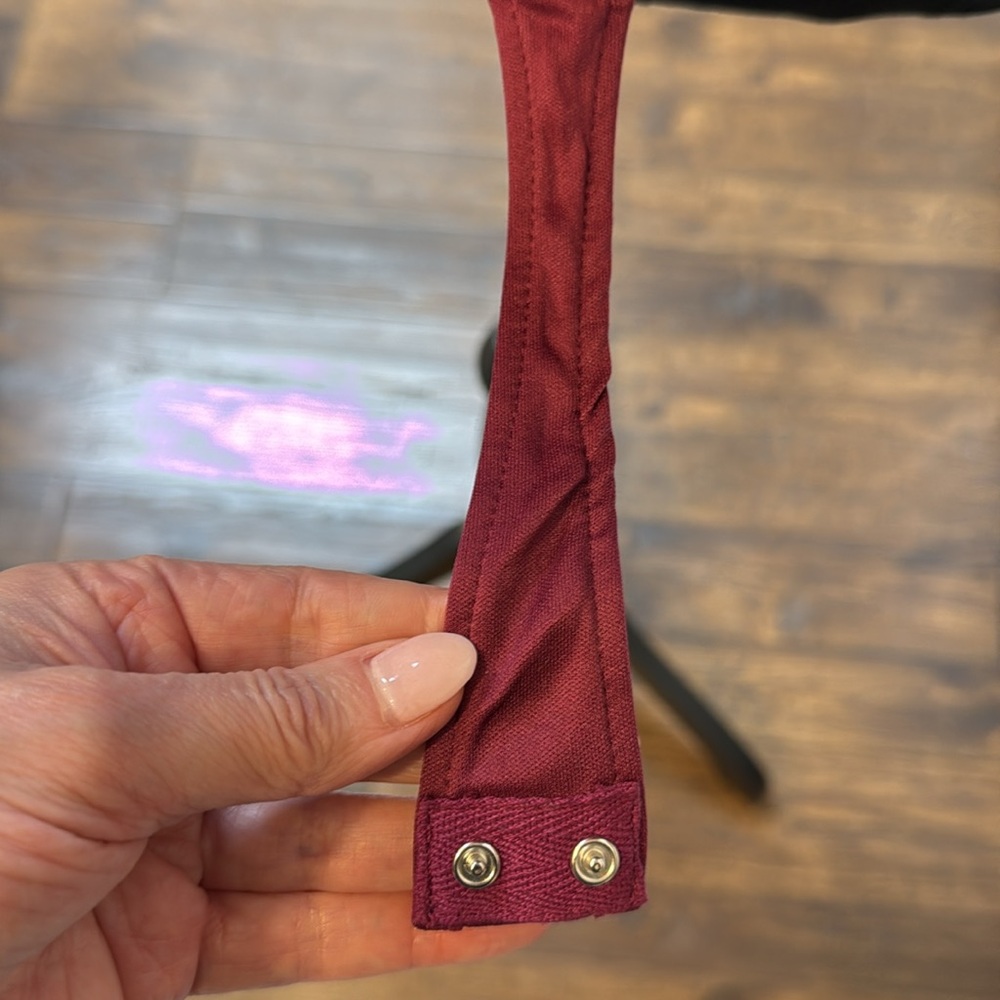 Love fire Women's Long Sleeve Bodysuit - Burgundy XL - Picture 3 of 5
